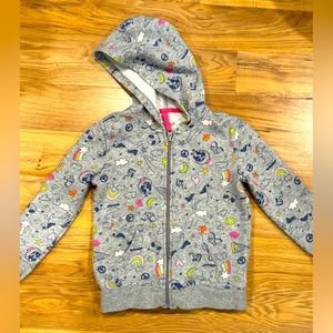 Cat & Jack Girl’s Graphic Hoodie - Size XS 4/5